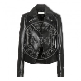Custom Design Garment Washed Women Leather Jackets